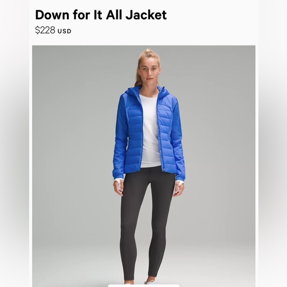 Blue lulu lemon zip up - Picture 1 of 6